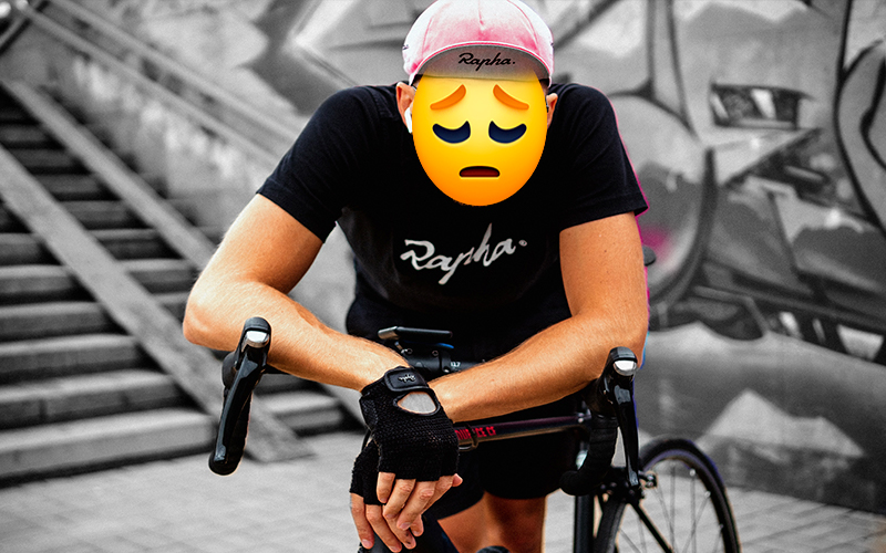 Ciclista con depresión