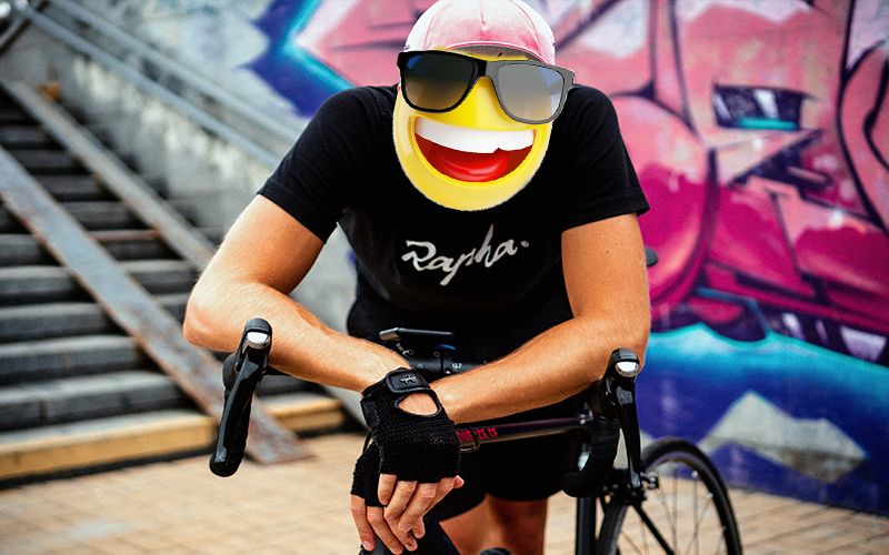 Ciclista feliz